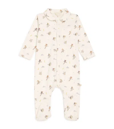 Marie-chantal Kids' Cotton Charles Goose All-in-one In Neutral