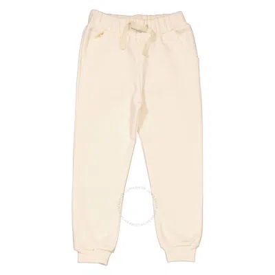 Marie Chantal Kids'  Cream Angel Wing Joggers In White