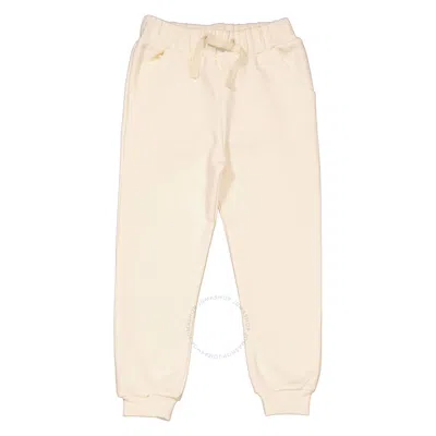 Marie Chantal Kids'  Cream Angel Wing Joggers In Beige