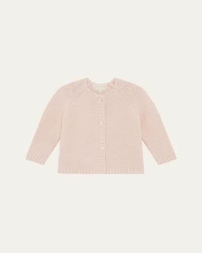 Marie Chantal Kids' Girl's Alexis Knitted Cardigan In Pink