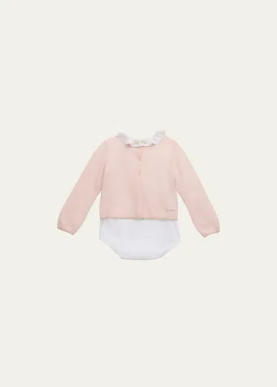 Marie Chantal Kids' Girl's Cassiel Cashmere Angel Gift Set In Pink