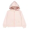 Marie Chantal Girls Angel Wing Organic Cotton Hoodie In Pink