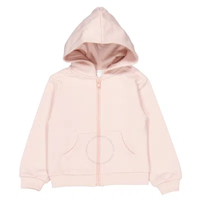 Marie Chantal Girls Angel Wing Organic Cotton Hoodie In Pink