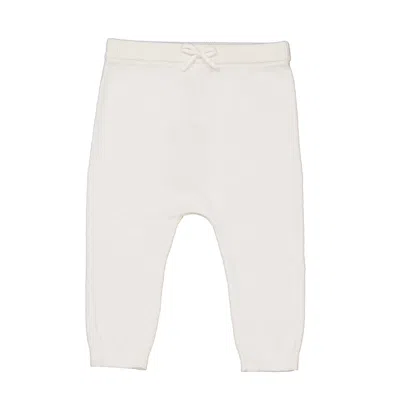 Marie Chantal Infant Angel Wing Knitted Trouser In White