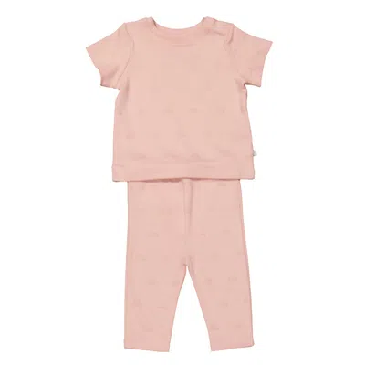 Marie Chantal Infant Angel Wings Two-piece Set In Pink