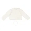 Marie Chantal Infant Pointelle Angel Wing Cardigan In White