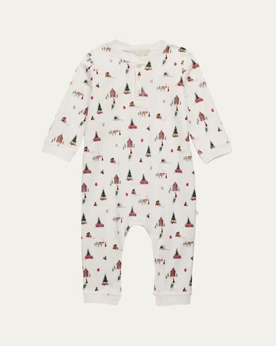 Marie Chantal Kid's Dan Little Chrismas Romper In Multi