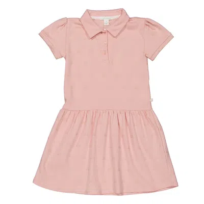 Marie Chantal Kids Angel Wing Polo Collar Dress In Pink