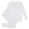 Marie Chantal Kids Blue Print Star & Crown Print Pyjama In Blue