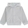 Marie Chantal Kids Grey Angel Wing Velour Hoodie In Grey