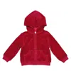 Marie Chantal Kids Logo Printed Kangaroo Pocket Hoodie In Red