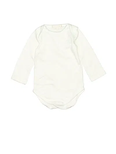 Pre-owned Marie Chantal Babies' Long Sleeve Onesie In White
