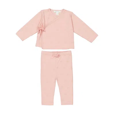 Marie Chantal Toddler Angel Wing Print 2 Piece Set In Purple