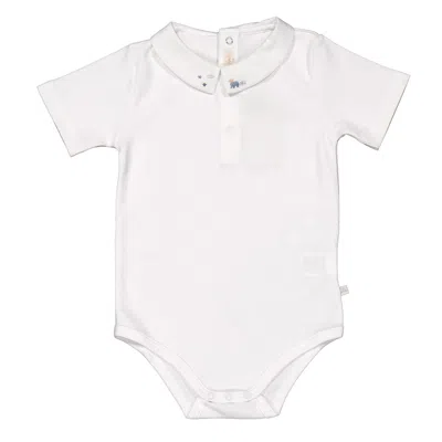 Marie Chantal Toddler Short-sleeve Onesie In White