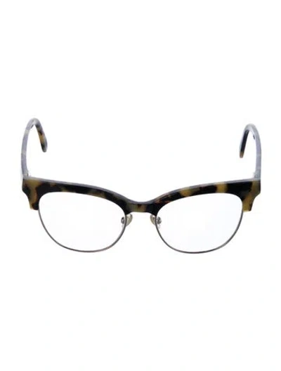 Pre-owned Marie Claire Fiala Cat-eye Eyeglasses In Brown