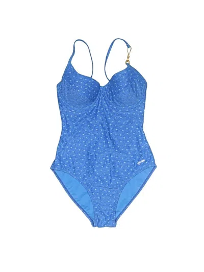 Pre-owned Marie Claire One Piece Swimsuit In Blue