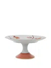 Marie Daage Bouquet De Vie Floral-pattern Cake Stand (22cm) In White