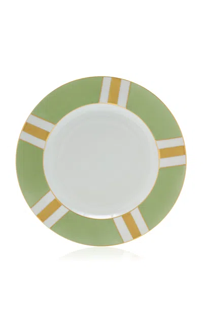 Marie Daage Hand-painted Porcelain Dinner Plate In Multi
