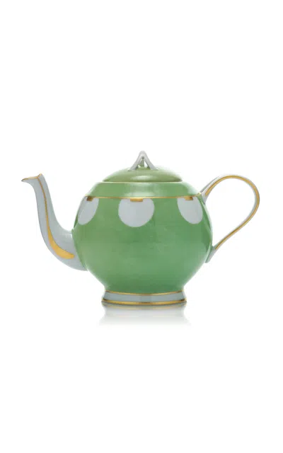 Marie Daage Hand-painted Porcelain Teapot In Multi