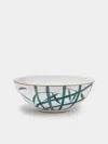Marie Daage Jardin D'arashiyama Hand-painted Porcelain Salad Bowl