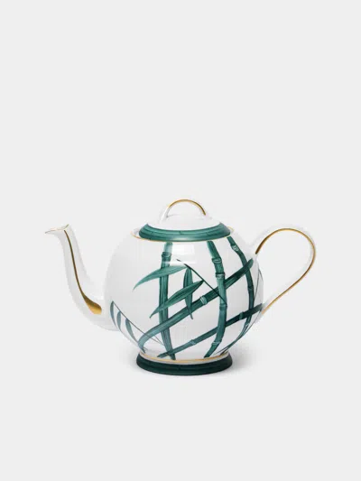 Marie Daage Jardin D'arashiyama Hand-painted Porcelain Teapot