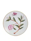 Marie Daage Jardins De Shalimar Butterfly-floral Dessert Plate (21cm) In White