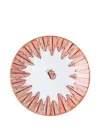 Marie Daage Palmyre Bread Feather-butterfly Bread Plate (15cm) In Pink