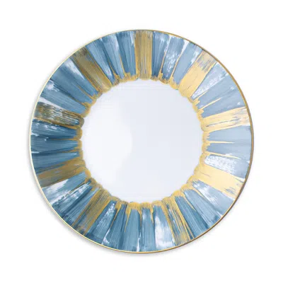 Marie Daage Panache Salad/dessert Plate In Blue