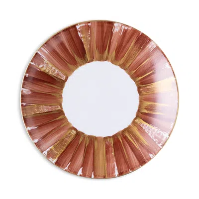 Marie Daage Panache Salad/dessert Plate In Brown