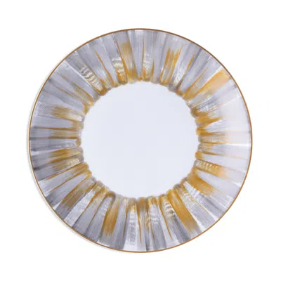 Marie Daage Panache Salad/dessert Plate In Gray