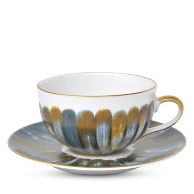 Marie Daage Panache Teacup And Saucer In Multi