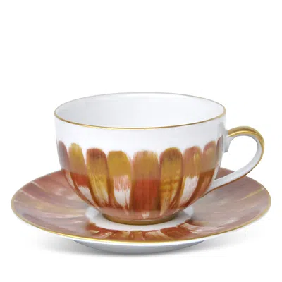 Marie Daage Panache Teacup And Saucer In Multi