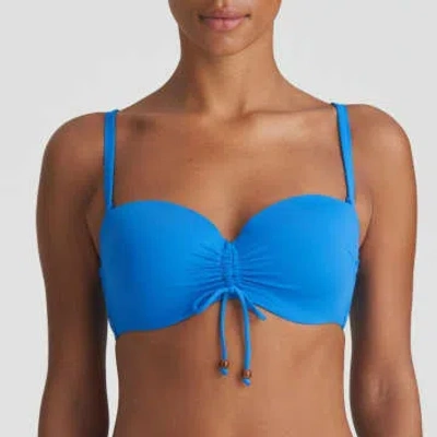 Marie Jo Flidais Strapless Bikini Top In Mistral Blue