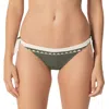 Marie Jo Gina Bikini Waist Ropes Briefs In Dark Olive In Green