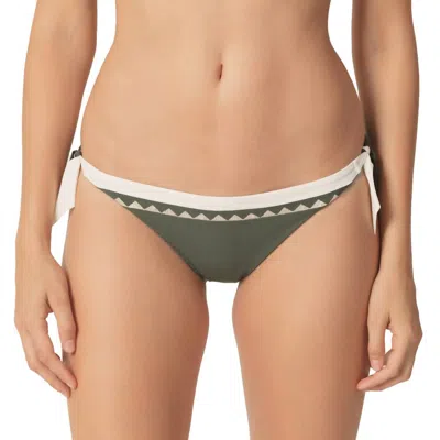 MARIE JO GINA BIKINI WAIST ROPES BRIEFS IN DARK OLIVE