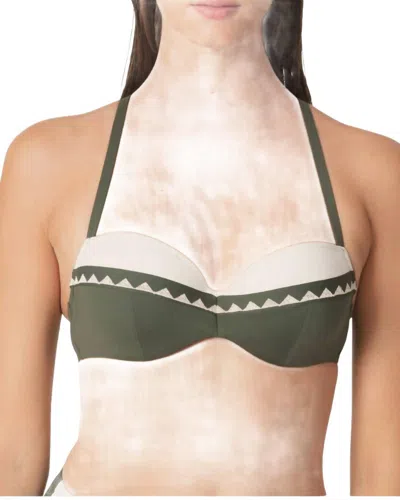 Marie Jo Gina Padded Cup Bra In Dark Olive In Green