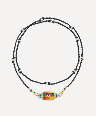Marie Lichtenberg 14ct Gold Eye Will Locket Necklace