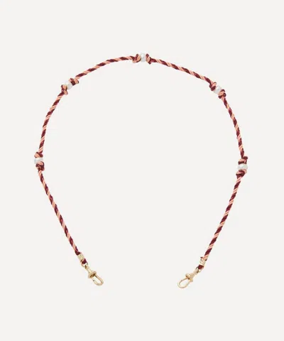 Marie Lichtenberg 14ct Gold Mauli Thread Necklace