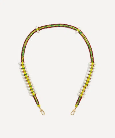 Marie Lichtenberg 14ct Gold Multicolor Mauli Link Necklace
