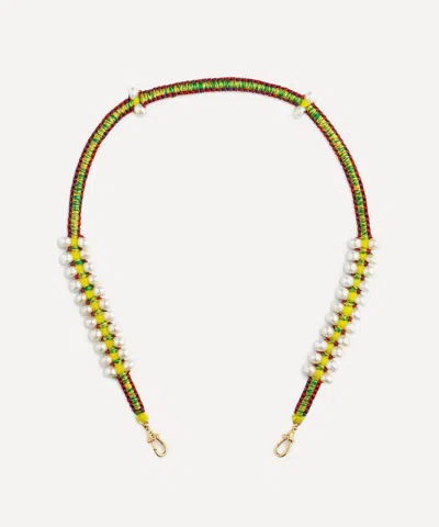 Marie Lichtenberg 14ct Gold Multicolor Mauli Link Necklace