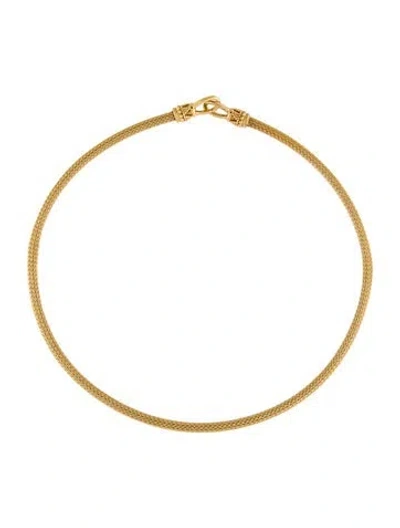 Pre-owned Marie Lichtenberg 14k Indian Chain Choker Necklace, 13.75" In Multi