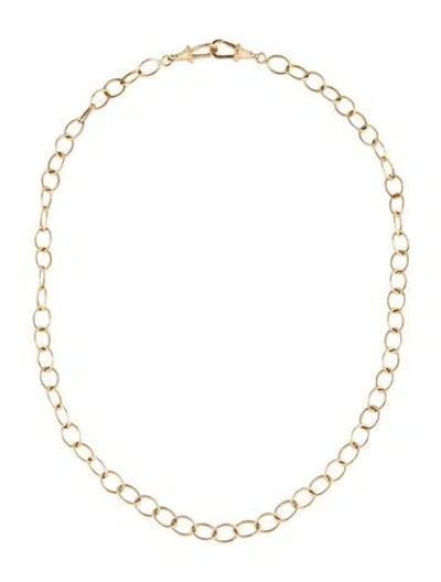 Pre-owned Marie Lichtenberg 14k Rosa Micro Chain Necklace, 16.5" In Multi