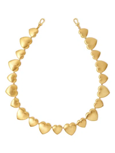 Marie Lichtenberg 14k Yellow Gold Heart Chain Necklace