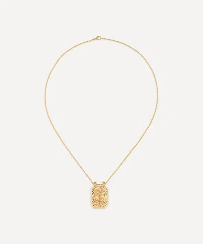 Marie Lichtenberg 18ct Gold Eye Protect Scapular Pendant Necklace