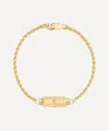 Marie Lichtenberg 18ct Gold Micro Coco Locket Bracelet In Gold