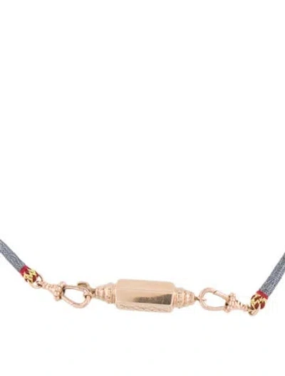 Pre-owned Marie Lichtenberg 18k Cord Necklace, 16" In Multi