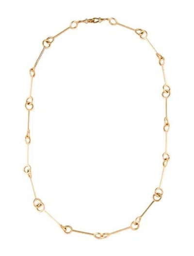 Pre-owned Marie Lichtenberg 18k Diamond Stick Chain Necklace, 23.5" In Multi