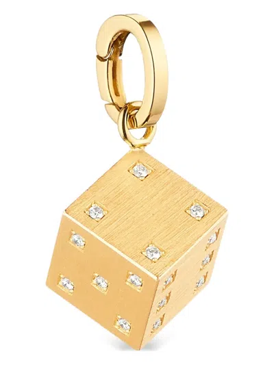 Marie Lichtenberg 18k Gold Dado Diamond Charm