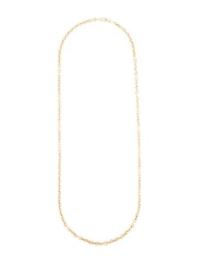 Pre-owned Marie Lichtenberg 18k Rosa Classic Chain Necklace, 29" In Multi
