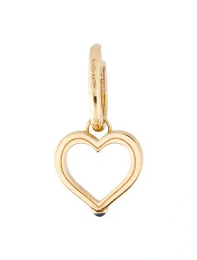 Pre-owned Marie Lichtenberg 18k Sapphire Baby Charm Heart Single Earring In Multi